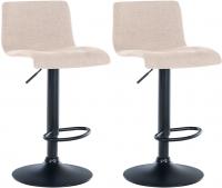 2er Set Barhocker Branford Stoff creme 2er Set Barhocker Branford Stoff creme