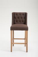 Barhocker Cassandra Stoff Antik-hell braun Barhocker Cassandra Stoff Antik-hell braun