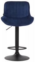 Barhocker Lentini Samt schwarz blau Barhocker Lentini Samt schwarz blau