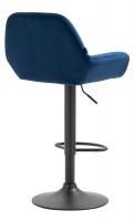 Barhocker Braga Samt schwarz blau Barhocker Braga Samt schwarz blau