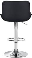 2er Set Barhocker Vonore Kunstleder chrom schwarz 