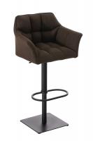 Barhocker Damaso B Stoff braun
