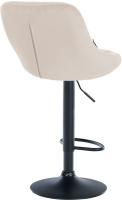 2er Set Barhocker Lazio Samt schwarz creme 2er Set Barhocker Lazio Samt schwarz creme