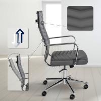 Bürostuhl Canby Kunstleder grau Bürostuhl Canby Kunstleder grau