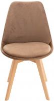 4er Set Stuhl Linares Samt braun 4er Set Stuhl Linares Samt braun