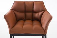 Barhocker Damaso B mit 4-Fuß Gestell hellbraun Barhocker Damaso B mit 4-Fuß Gestell hellbraun
