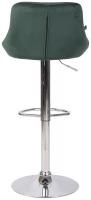 Barhocker Lazio Samt chrom dunkelgrün Barhocker Lazio Samt chrom dunkelgrün