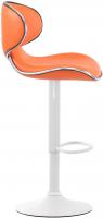 2er Set Barhocker Las Vegas V2 Kunstleder weiß orange 2er Set Barhocker Las Vegas V2 Kunstleder weiß orange