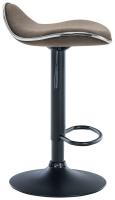 Barhocker Shanghai Stoff schwarz taupe Barhocker Shanghai Stoff schwarz taupe