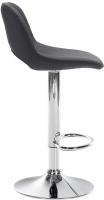 2er Set Barhocker Camden Kunstleder chrom schwarz 
