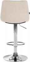 Barhocker Jerry Samt chrom creme Barhocker Jerry Samt chrom creme