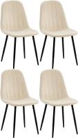4er Set Esszimmerstuhl Baxter Samt creme 4er Set Esszimmerstuhl Baxter Samt creme