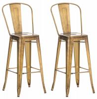 2er Set Barhocker Aiden gold 2er Set Barhocker Aiden gold