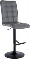 Barhocker Peking V2 Kunstleder schwarz grau Barhocker Peking V2 Kunstleder schwarz grau