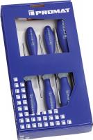 Schraubendrehersatz 6-tlg.TORX® Mehrkomponentengriffen Rundkl.PROMAT Schraubendrehersatz 6-tlg.TORX® Mehrkomponentengriffen Rundkl.PROMAT