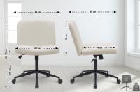 Bürostuhl Kingman Stoff creme Bürostuhl Kingman Stoff creme