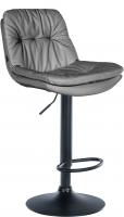 Barhocker Laurel Kunstleder schwarz grau 