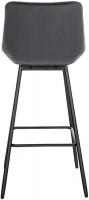 Barhocker Weston Samt dunkelgrau Barhocker Weston Samt dunkelgrau