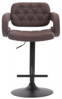 Barhocker Dublin STOFF schwarz braun 