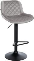 Barhocker Kasson Samt grau Barhocker Kasson Samt grau
