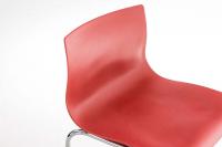 2er Set Barhocker Hoover Kunststoff 4-Fuß Gestell chrom rot 2er Set Barhocker Hoover Kunststoff 4-Fuß Gestell chrom rot