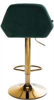 Barhocker Braga Gold Samt dunkelgrün Barhocker Braga Gold Samt dunkelgrün