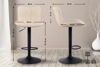 2er Set Barhocker Linus Kunstleder creme 2er Set Barhocker Linus Kunstleder creme