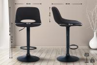 Barhocker Camden Samt schwarz schwarz Barhocker Camden Samt schwarz schwarz