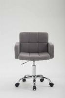 Arbeitshocker Los Angeles Stoff grau 