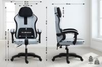 Bürostuhl Miltona Stoff grau/schwarz Bürostuhl Miltona Stoff grau/schwarz
