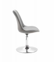 4er Set Esszimmerstühle Maverick C Kunstleder grau 