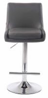 2er Set Barhocker Club Kunstleder chrom grau 2er Set Barhocker Club Kunstleder chrom grau