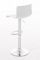 2er Set Barhocker Hoover Kunststoff chrom weiß 2er Set Barhocker Hoover Kunststoff chrom weiß
