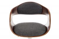 Barhocker Kingston Stoff walnuss/hellgrau 