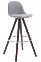 Barhocker Franklin Stoff Rund Cappuccino (eiche) grau Barhocker Franklin Stoff Rund Cappuccino (eiche) grau