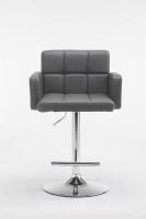 Barhocker Los Angeles Kunstleder grau 