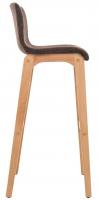 2er Set Barhocker Hoover Stoff Natura braun 