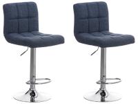 2er Set Barhocker Peru STOFF C blau 2er Set Barhocker Peru STOFF C blau