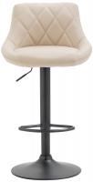 Barhocker Lazio Kunstleder schwarz creme 