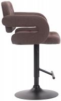 Barhocker Dublin STOFF schwarz braun 