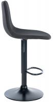 2er Set Barhocker Divo Stoff Schwarz dunkelgrau 2er Set Barhocker Divo Stoff Schwarz dunkelgrau