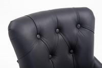 Barhocker Lakewood Echtleder, Antik schwarz Barhocker Lakewood Echtleder, Antik schwarz