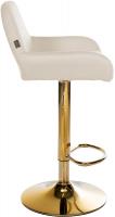 2er Set Barhocker Braga Gold Stoff creme 2er Set Barhocker Braga Gold Stoff creme