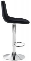 Barhocker Divo Samt Chrom schwarz Barhocker Divo Samt Chrom schwarz