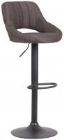 Barhocker Milet Stoff schwarz dunkelgrau Barhocker Milet Stoff schwarz dunkelgrau