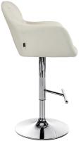 Barhocker Natoma Kunstleder chrom creme Barhocker Natoma Kunstleder chrom creme