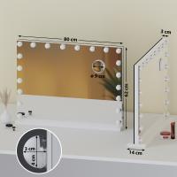 Schminkspiegel Norlina ohne Bluetooth weiß Schminkspiegel Norlina ohne Bluetooth weiß
