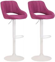 2er Set Barhocker Milet Stoff W lila 2er Set Barhocker Milet Stoff W lila