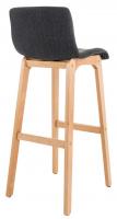 2er Set Barhocker Hoover Stoff Natura dunkelgrau 2er Set Barhocker Hoover Stoff Natura dunkelgrau