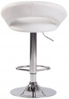 Barhocker Olinda Kunstleder chrom weiß Barhocker Olinda Kunstleder chrom weiß